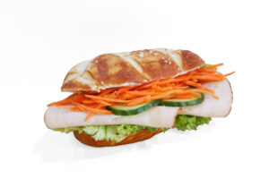 Laugenzopf Hähnchenbrust Frischkäse