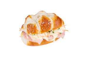 Laugenzopf Kochschinken Cole Slaw